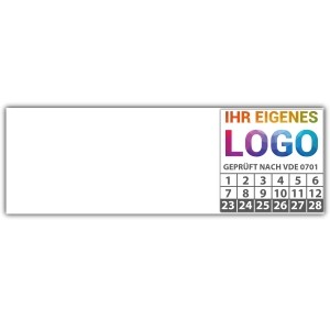 Kabelprüfplakette "Geprüft nach VDE 0701" logo