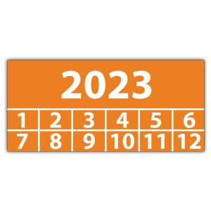 Prüfplakette mit Jahr - Jahr aufkleber 2023