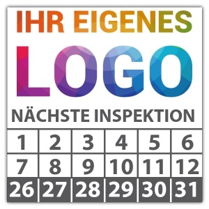 Prüfplakette Nächste Inspektion - Prüfplaketten Neutral logo