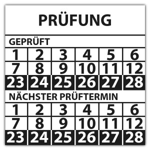 Prüfplakette doppeltes datum Prüfung - Prüfplaketten doppeltes Datum