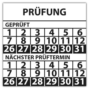 Prüfplakette doppeltes datum Prüfung - Prüfplaketten doppeltes Datum