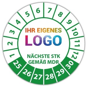 Prüfplakette Nächste STK gemäß MDR - Prüfplaketten Medizin logo