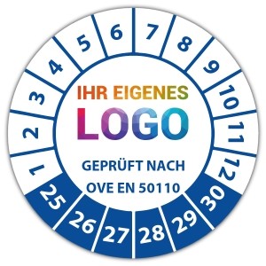 Prüfplakette "Geprüft nach OVE EN 50110" logo
