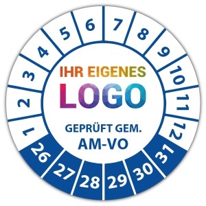 Prüfplakette Geprüft gem. AM-VO - Prüfplaketten OVE / ÖNORM logo